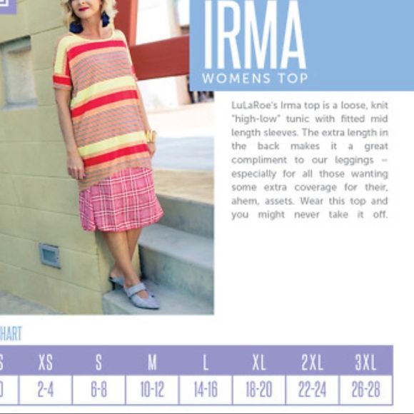 NWT! LULAROE Irma Starburst Print High-Low Oversize Tunic Small - Picture 5 of 5